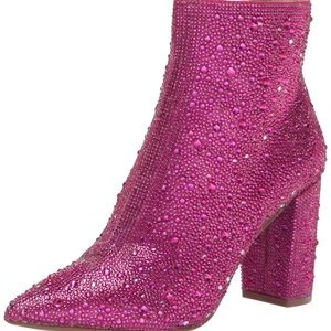 Betsey Johnson Cady Fuschia Boots Like New worn once for about an hour